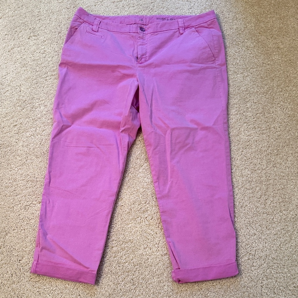 GAP Orchid Pink Khakis